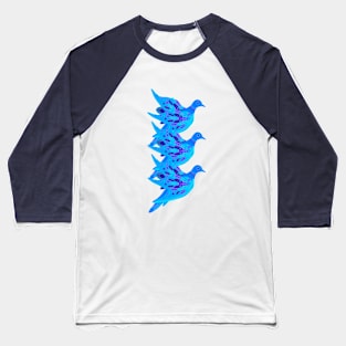 Blue Dove Lights Baseball T-Shirt